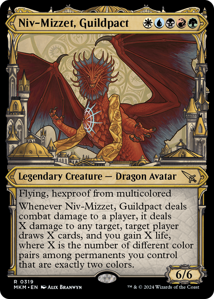 Niv-Mizzet, Guildpact (Showcase) (319) [Murders at Karlov Manor] | Jomio and Rueliete's Cards and Comics