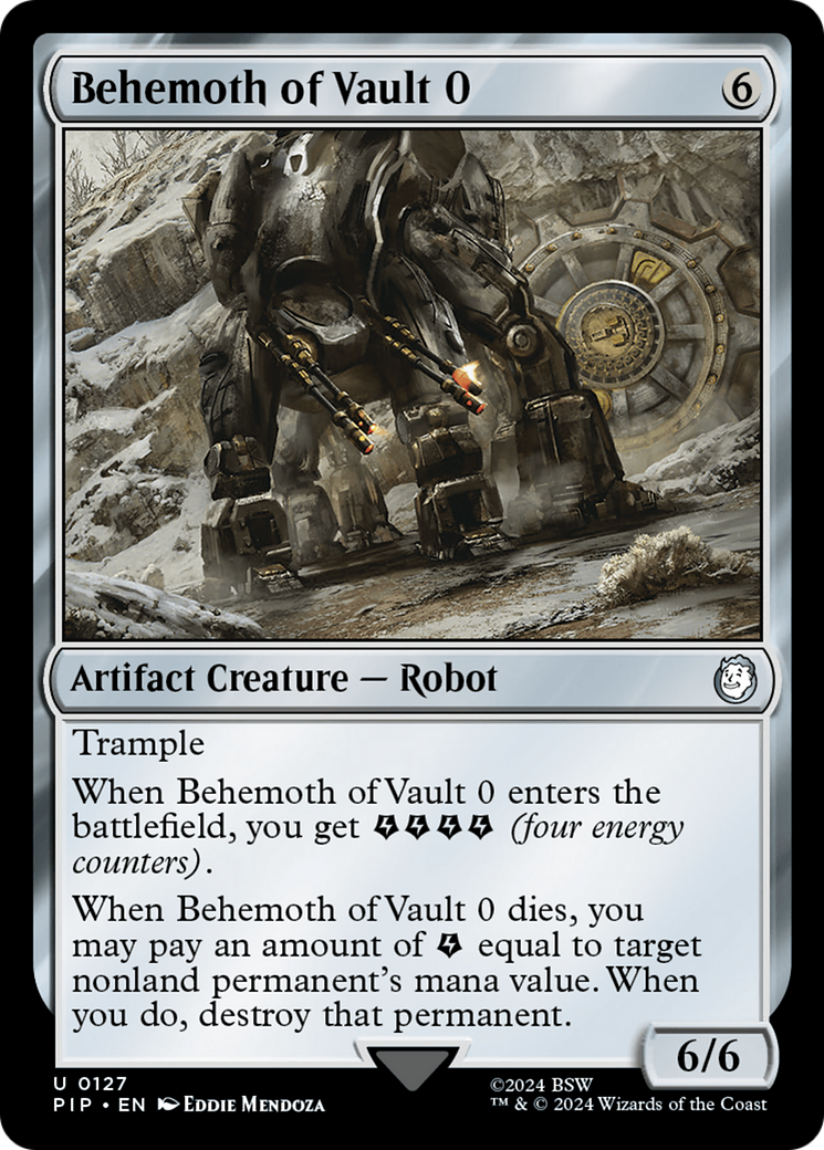 Behemoth of Vault 0 [Fallout] | Jomio and Rueliete's Cards and Comics