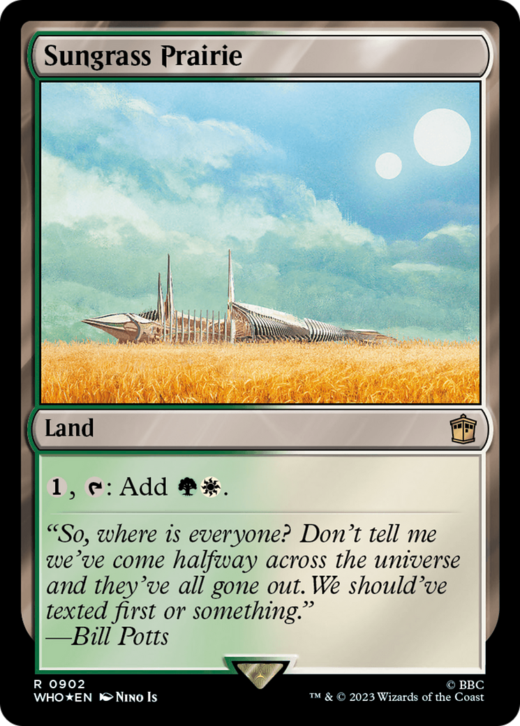 Sungrass Prairie (Surge Foil) [Doctor Who] | Jomio and Rueliete's Cards and Comics