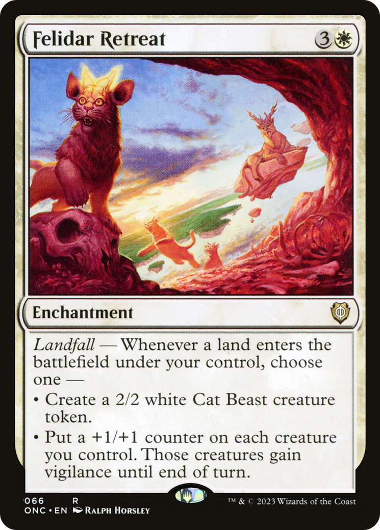 Felidar Retreat [Phyrexia: All Will Be One Commander] | Jomio and Rueliete's Cards and Comics