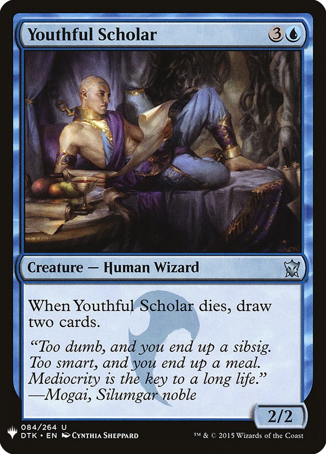 Youthful Scholar [Mystery Booster] | Jomio and Rueliete's Cards and Comics