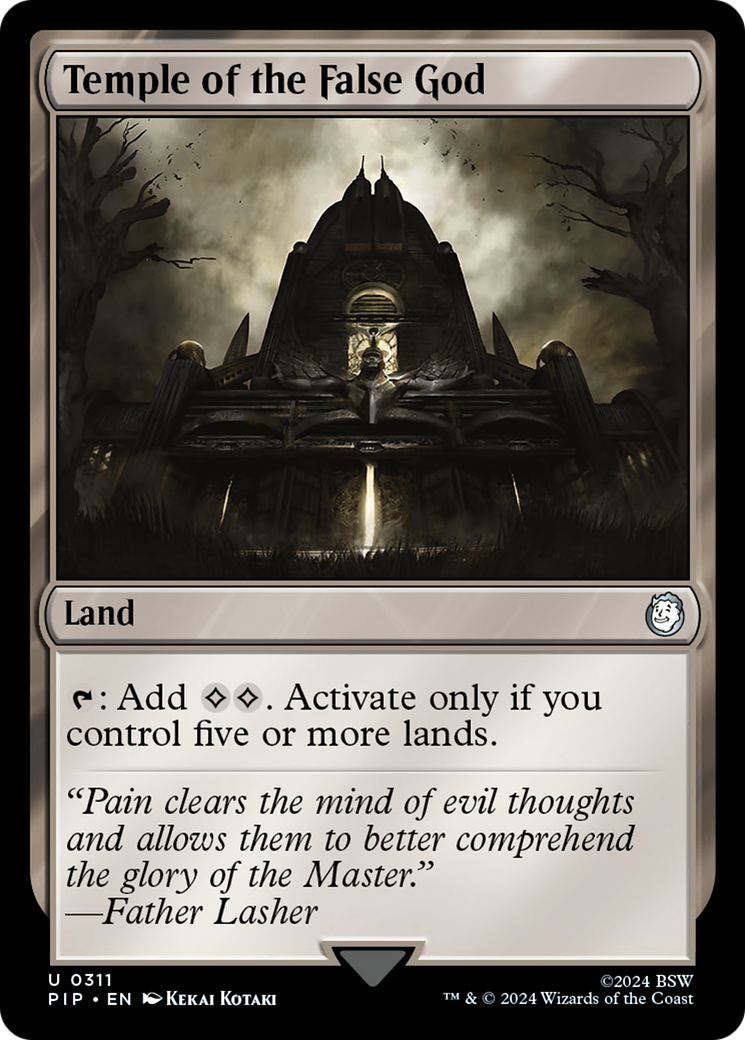 Temple of the False God [Fallout] | Jomio and Rueliete's Cards and Comics