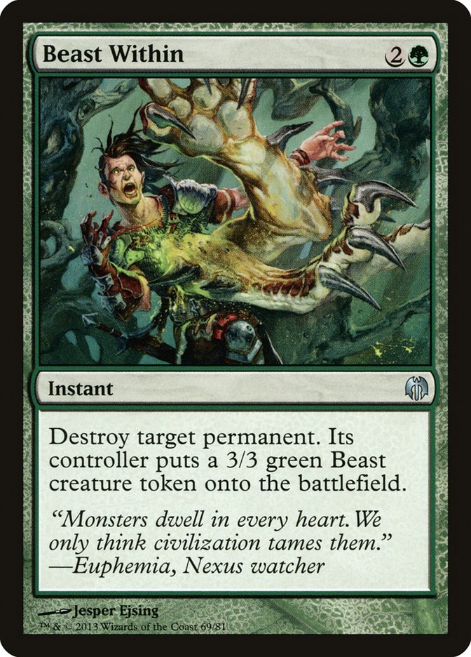 Beast Within [Duel Decks: Heroes vs. Monsters] | Jomio and Rueliete's Cards and Comics
