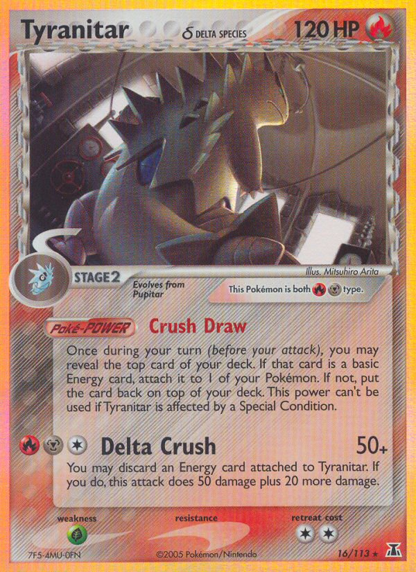 Tyranitar (16/113) (Delta Species) [EX: Delta Species] | Jomio and Rueliete's Cards and Comics