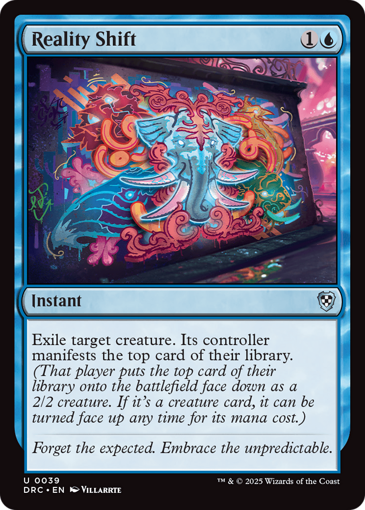 Reality Shift [Aetherdrift Commander] | Jomio and Rueliete's Cards and Comics