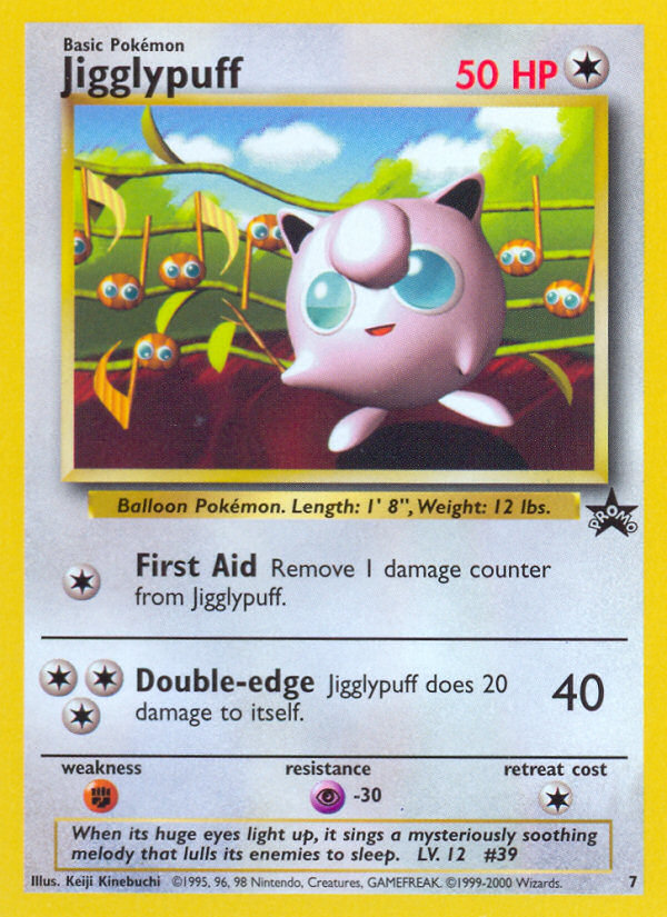 Jigglypuff (7) [Wizards of the Coast: Black Star Promos] | Jomio and Rueliete's Cards and Comics
