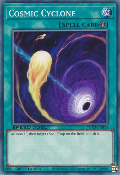 Cosmic Cyclone [SGX3-ENB15] Common | Jomio and Rueliete's Cards and Comics