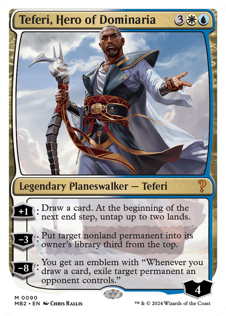 Teferi, Hero of Dominaria (White Border) [Mystery Booster 2] | Jomio and Rueliete's Cards and Comics