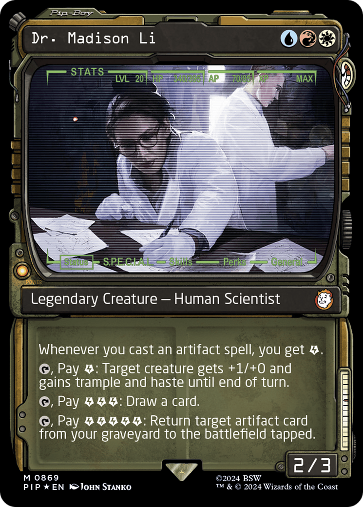 Dr. Madison Li (Showcase) (Surge Foil) [Fallout] | Jomio and Rueliete's Cards and Comics
