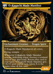 The Kami War // O-Kagachi Made Manifest (Showcase Soft Glow) [Kamigawa: Neon Dynasty] | Jomio and Rueliete's Cards and Comics