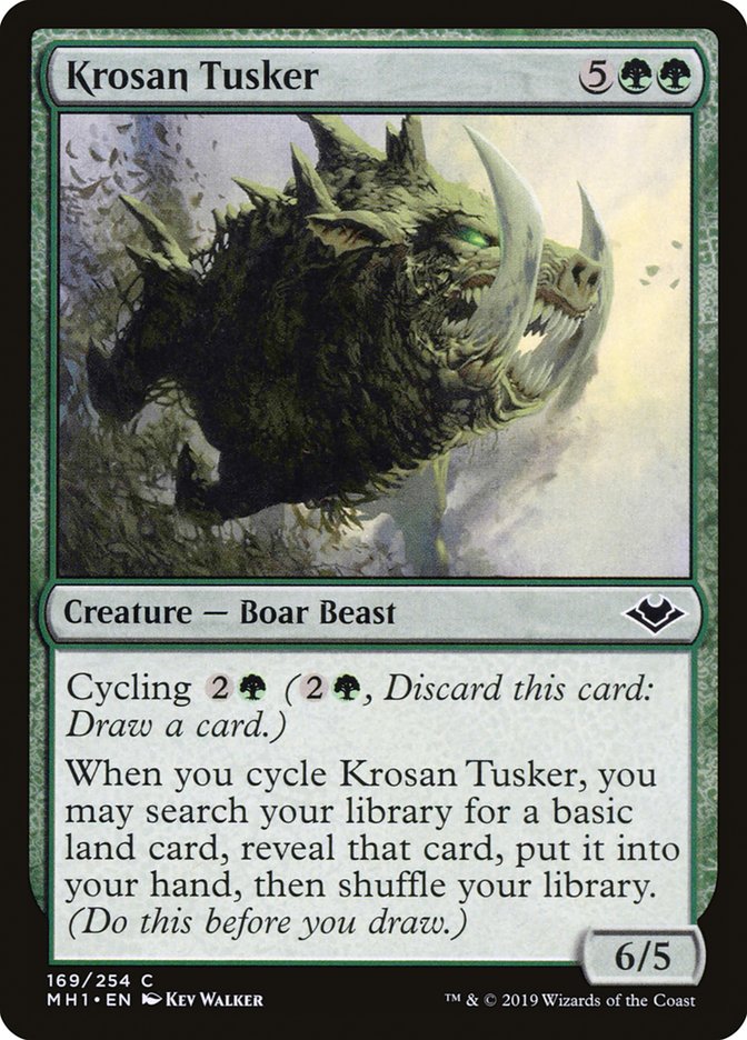 Krosan Tusker [Modern Horizons] | Jomio and Rueliete's Cards and Comics