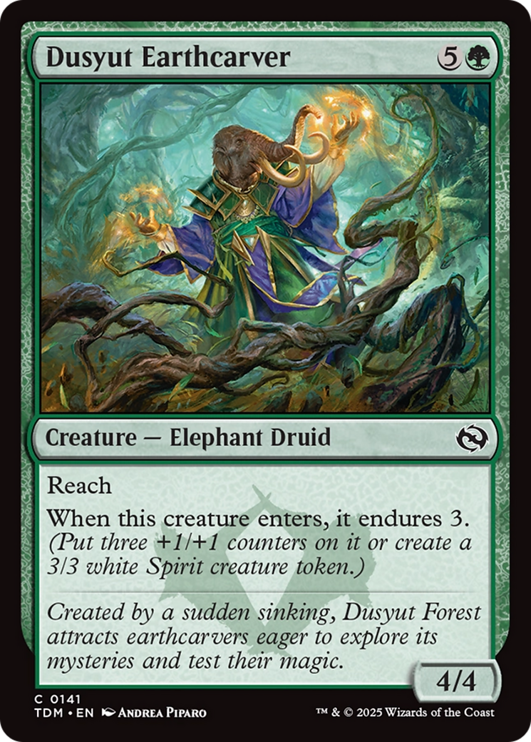 Dusyut Earthcarver [Tarkir: Dragonstorm] | Jomio and Rueliete's Cards and Comics