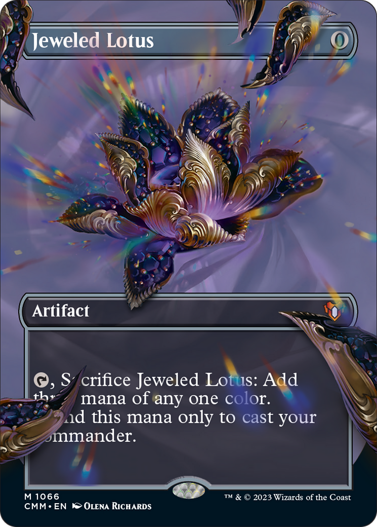 Jeweled Lotus (Borderless Textured Foil Frame Break) [Commander Masters] | Jomio and Rueliete's Cards and Comics