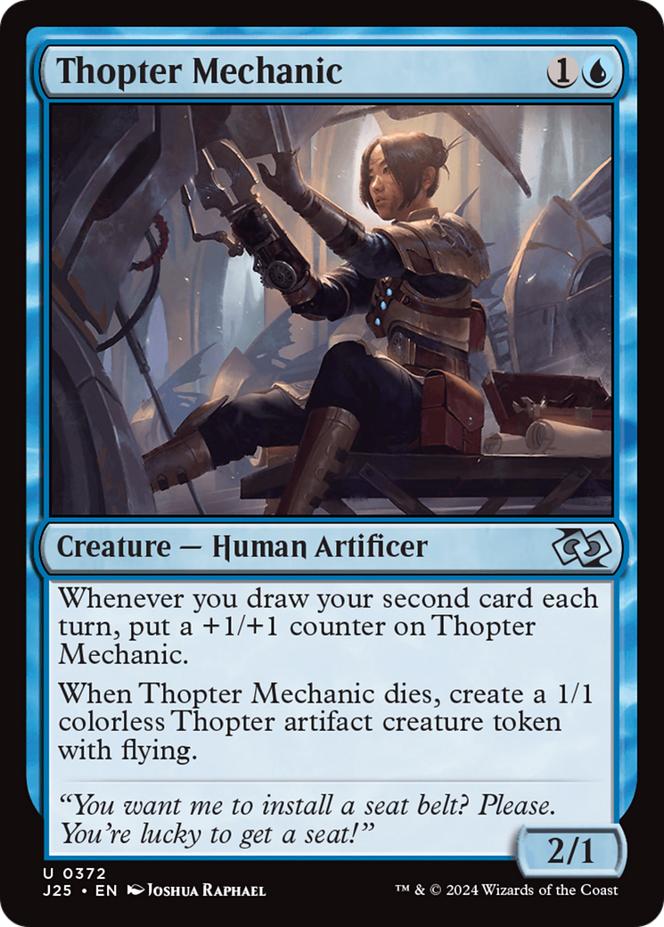 Thopter Mechanic [Foundations Jumpstart] | Jomio and Rueliete's Cards and Comics