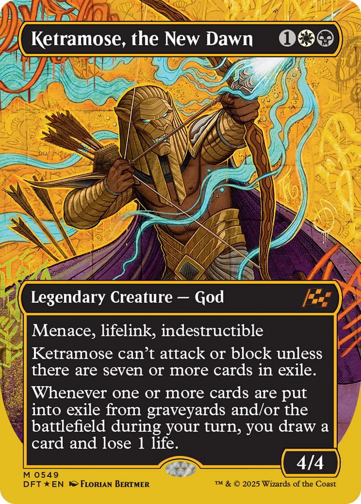 Ketramose, the New Dawn (Borderless) (First-Place Foil) [Aetherdrift] | Jomio and Rueliete's Cards and Comics
