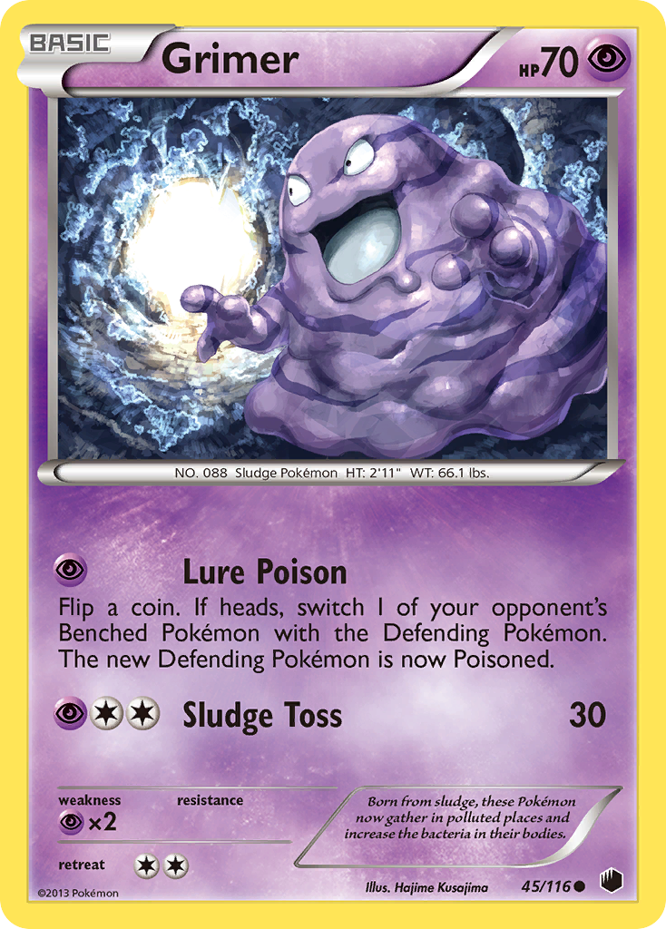 Grimer (45/116) [Black & White: Plasma Freeze] | Jomio and Rueliete's Cards and Comics
