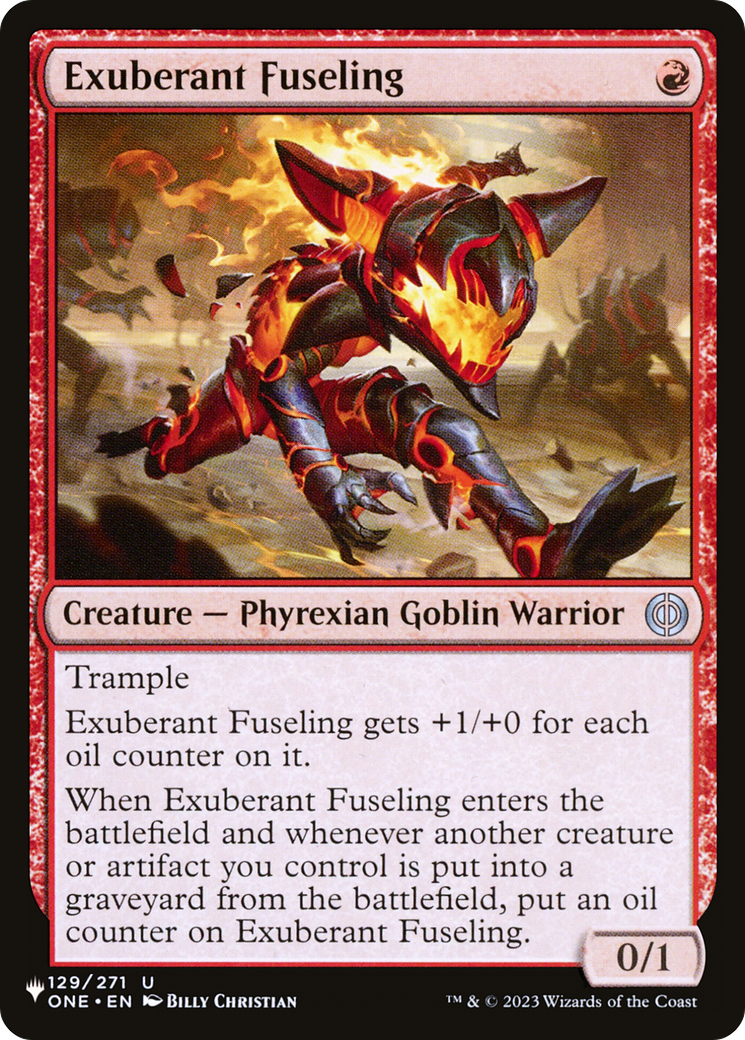 Exuberant Fuseling [The List] | Jomio and Rueliete's Cards and Comics