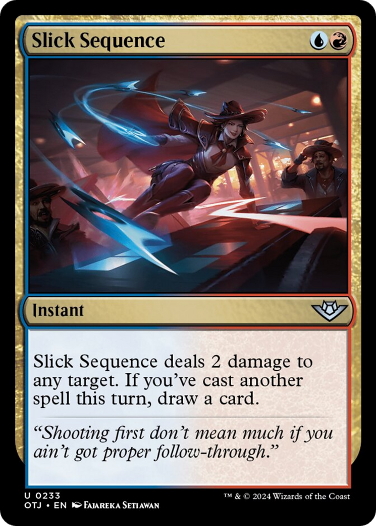 Slick Sequence [Outlaws of Thunder Junction] | Jomio and Rueliete's Cards and Comics
