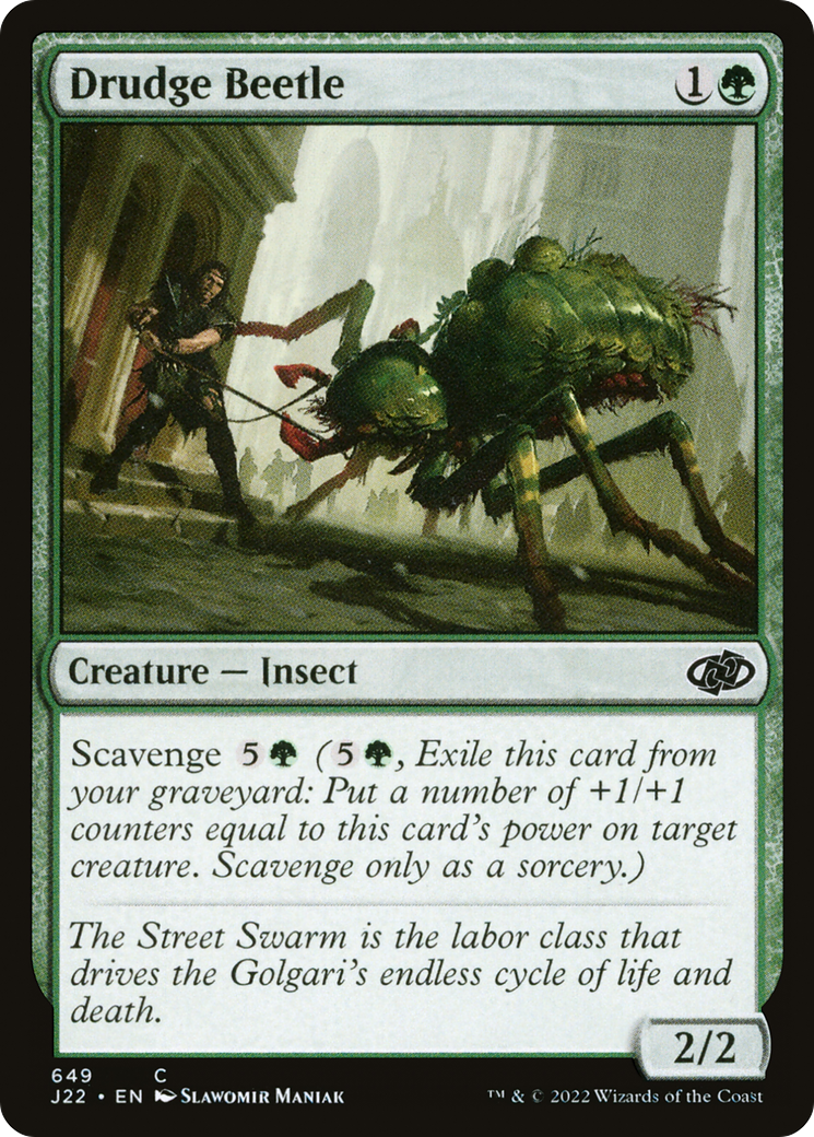 Drudge Beetle [Jumpstart 2022] | Jomio and Rueliete's Cards and Comics
