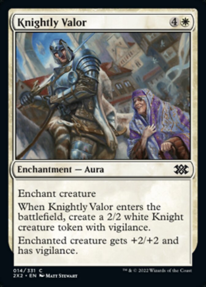 Knightly Valor [Double Masters 2022] | Jomio and Rueliete's Cards and Comics