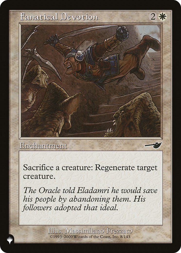 Fanatical Devotion [The List] | Jomio and Rueliete's Cards and Comics