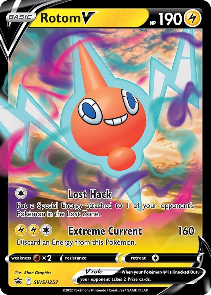 Rotom V (SWSH257) [Sword & Shield: Black Star Promos] | Jomio and Rueliete's Cards and Comics