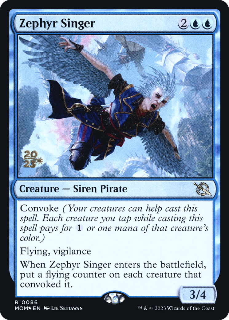 Zephyr Singer [March of the Machine Prerelease Promos] | Jomio and Rueliete's Cards and Comics