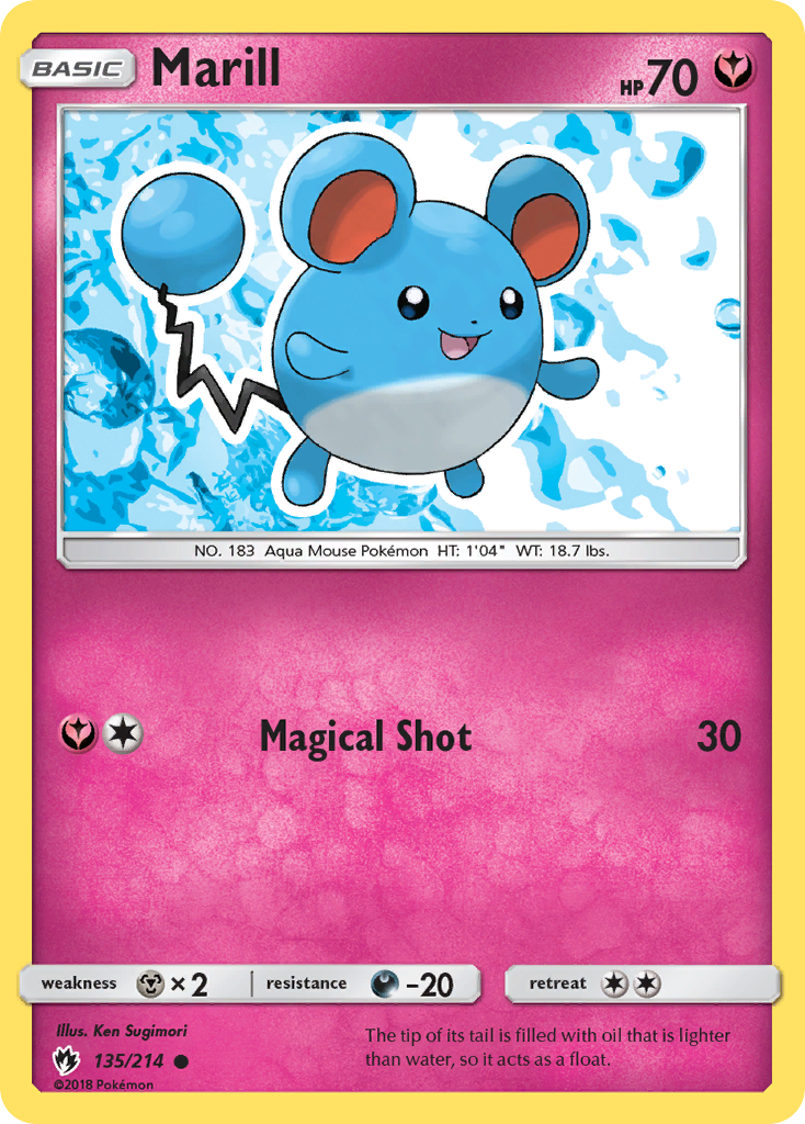 Marill (135/214) [Sun & Moon: Lost Thunder] | Jomio and Rueliete's Cards and Comics