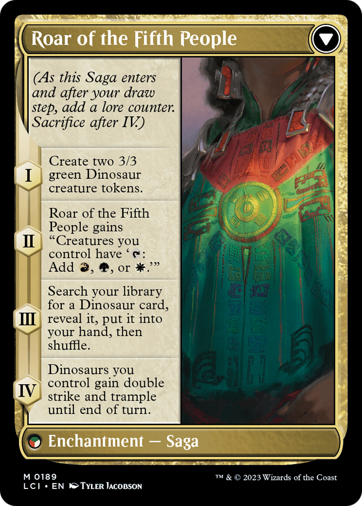 Huatli, Poet of Unity // Roar of the Fifth People [The Lost Caverns of Ixalan Prerelease Cards] | Jomio and Rueliete's Cards and Comics
