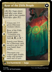Huatli, Poet of Unity // Roar of the Fifth People [The Lost Caverns of Ixalan Prerelease Cards] | Jomio and Rueliete's Cards and Comics