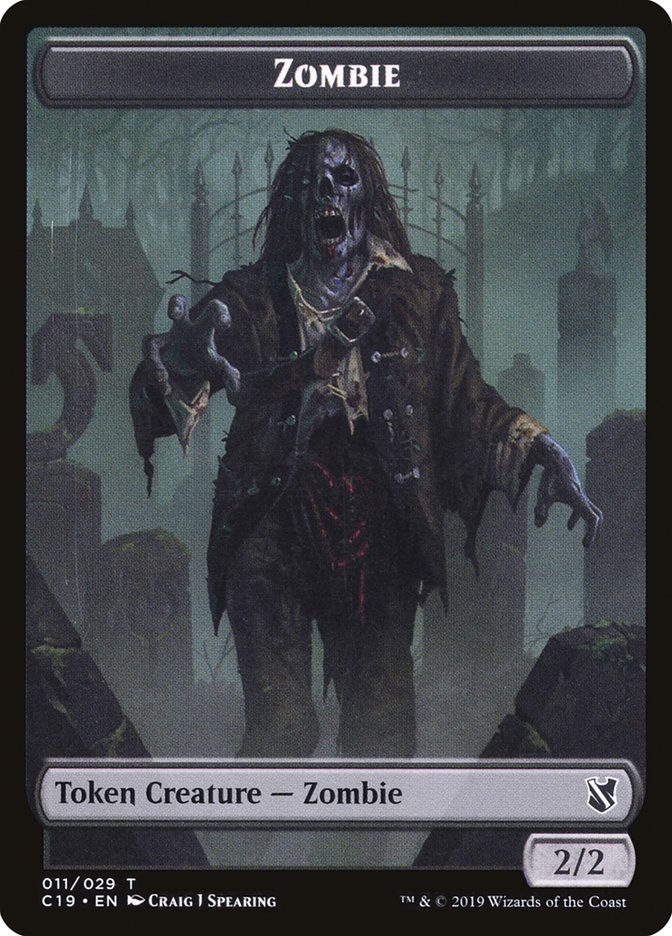 Zombie Token (011/029) [Commander 2019 Tokens] | Jomio and Rueliete's Cards and Comics