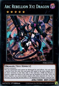 Arc Rebellion Xyz Dragon [PHRA-EN041] Secret Rare | Jomio and Rueliete's Cards and Comics