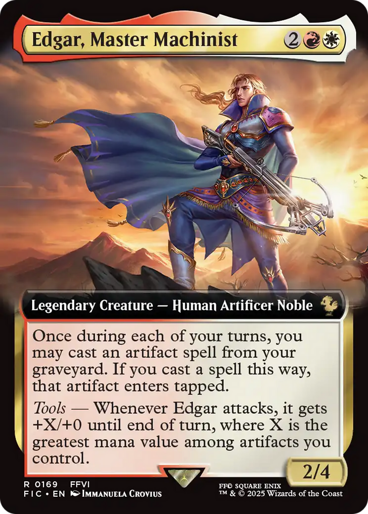 Edgar, Master Machinist (Extended Art) [FINAL FANTASY Commander] | Jomio and Rueliete's Cards and Comics