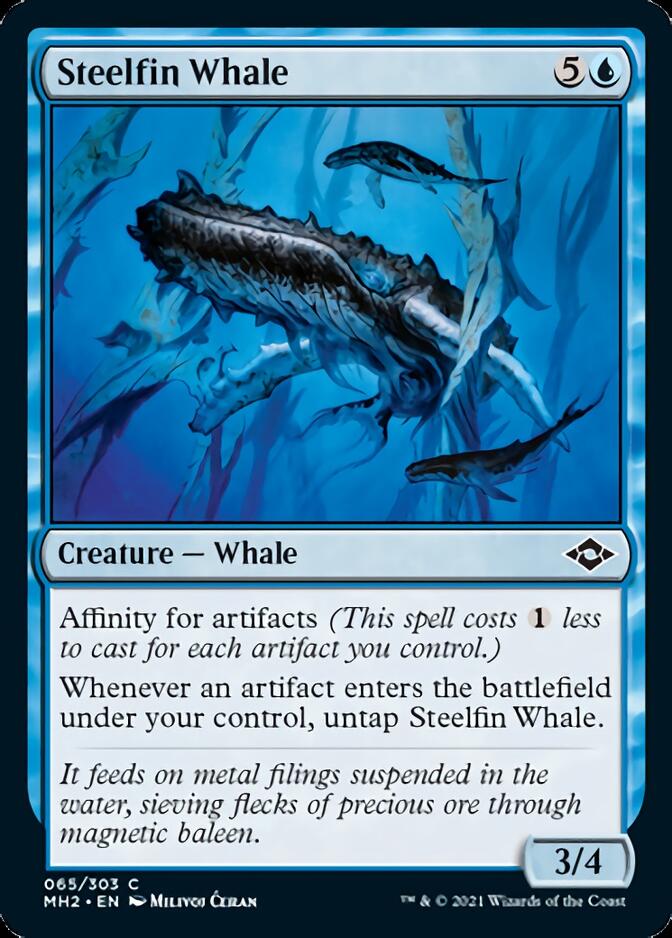 Steelfin Whale [Modern Horizons 2] | Jomio and Rueliete's Cards and Comics