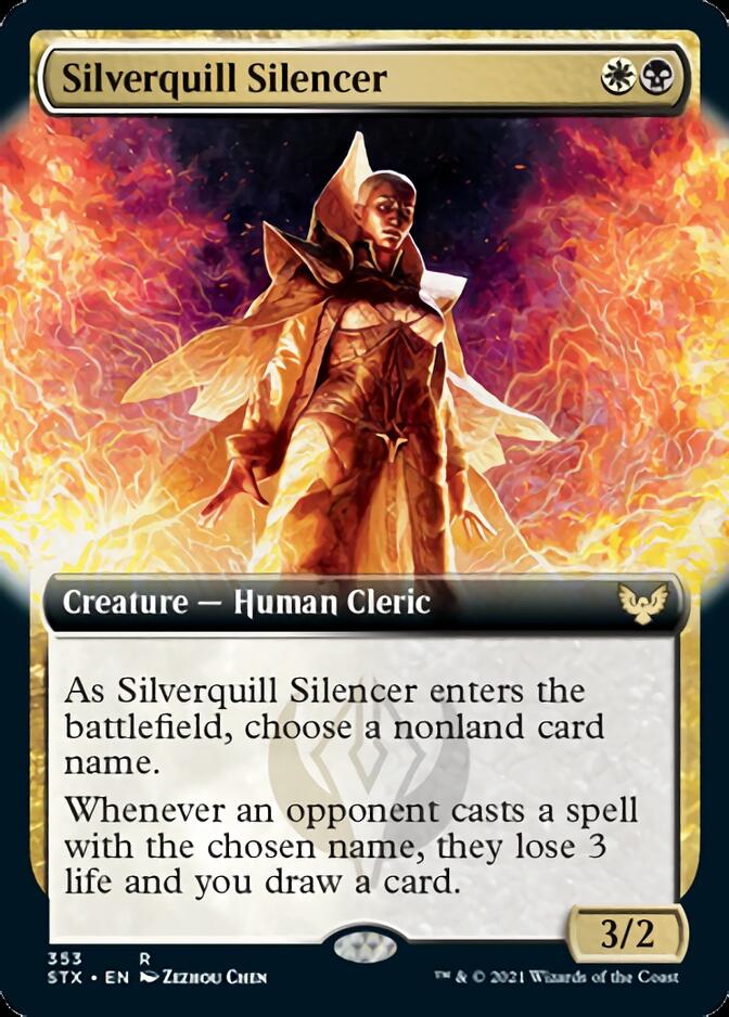 Silverquill Silencer (Extended Art) [Strixhaven: School of Mages] | Jomio and Rueliete's Cards and Comics