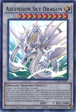 Ascension Sky Dragon [YCSW-EN007] Super Rare | Jomio and Rueliete's Cards and Comics