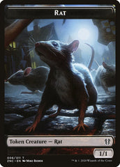 Faerie Rogue // Rat Double-Sided Token [Zendikar Rising Commander Tokens] | Jomio and Rueliete's Cards and Comics