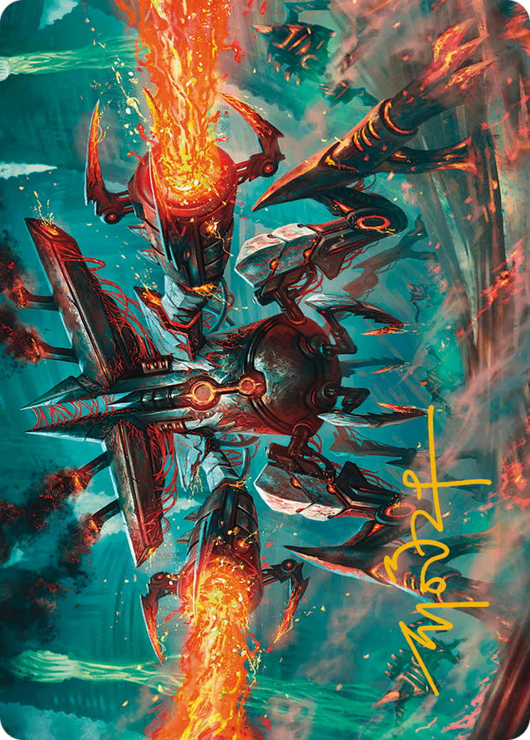 Exterminator Magmarch Art Card (Gold-Stamped Signature) [Modern Horizons 3 Art Series] | Jomio and Rueliete's Cards and Comics