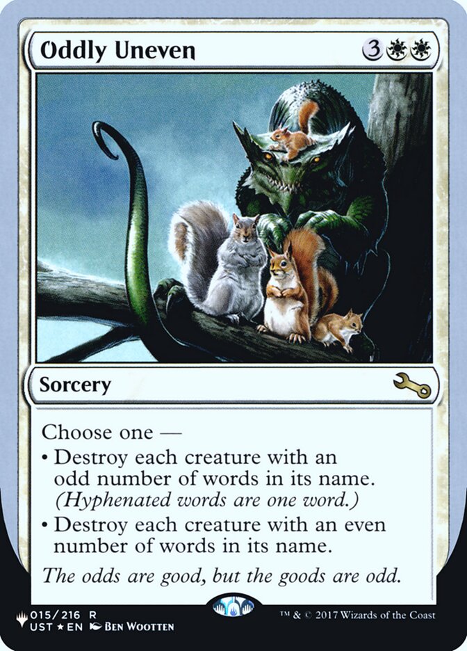 Oddly Uneven (Unfinity Foil Edition) [The List] | Jomio and Rueliete's Cards and Comics