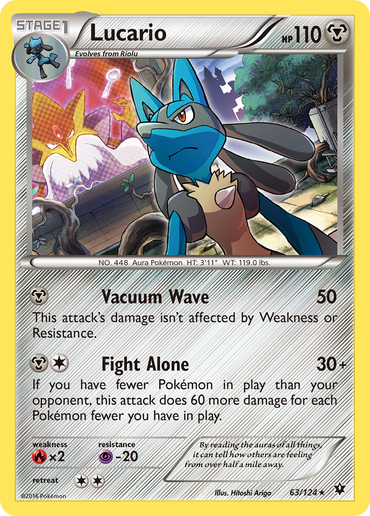 Lucario (63/124) [XY: Fates Collide] | Jomio and Rueliete's Cards and Comics