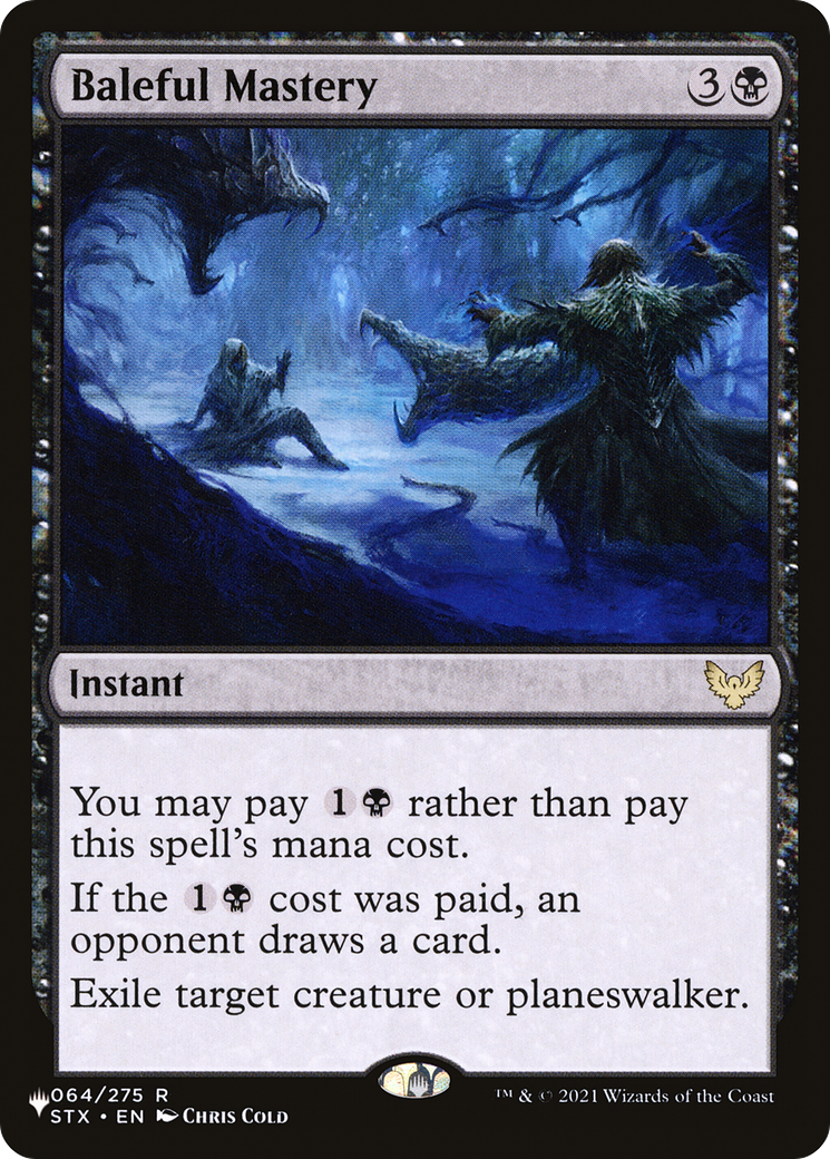 Baleful Mastery [The List] | Jomio and Rueliete's Cards and Comics