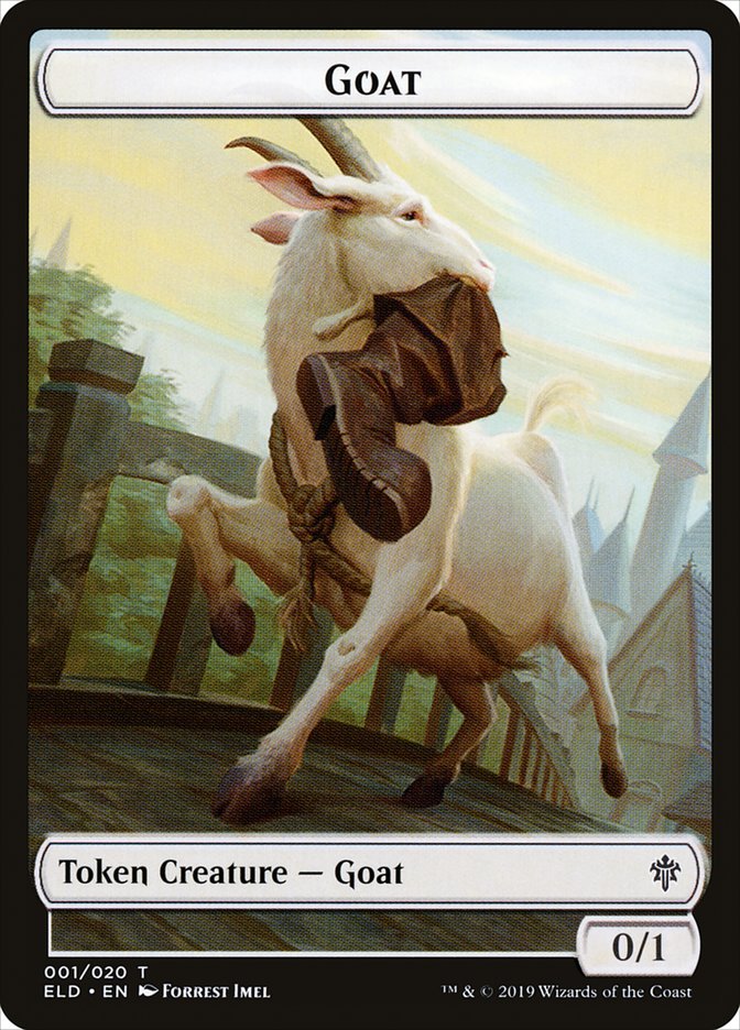 Goat Token [Throne of Eldraine Tokens] | Jomio and Rueliete's Cards and Comics