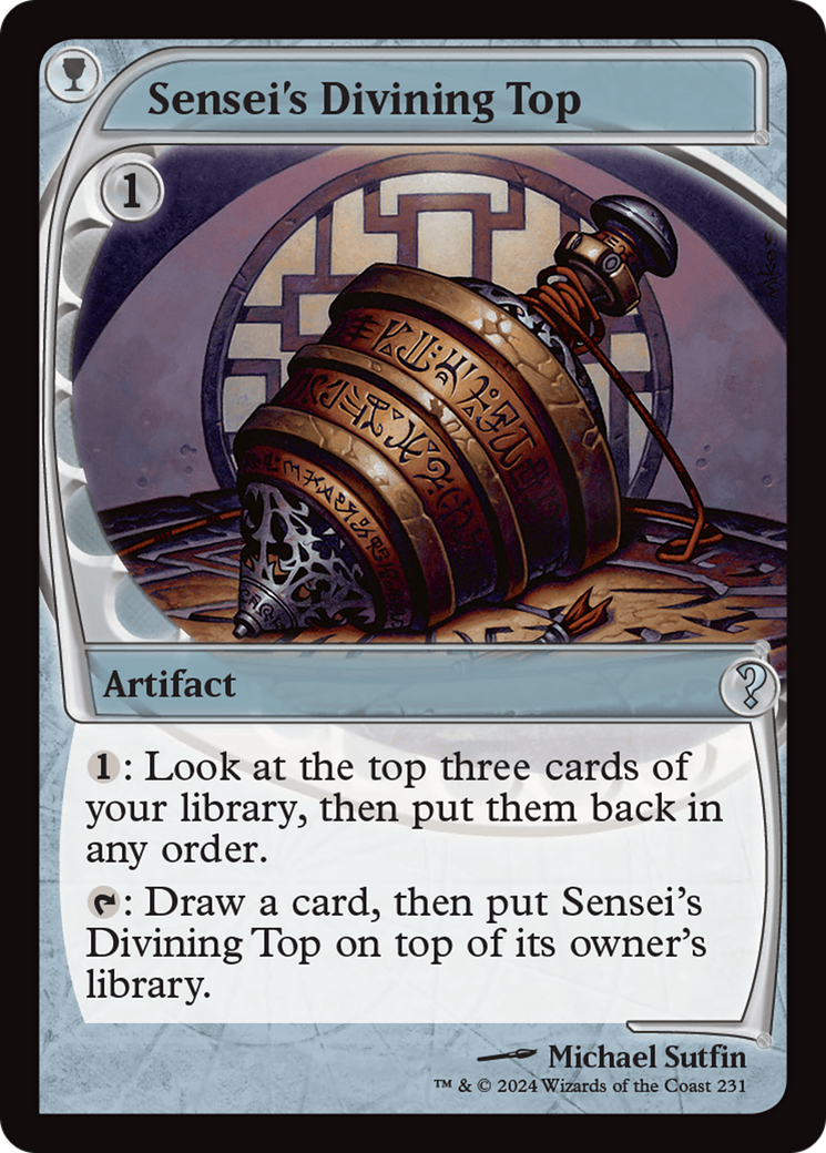 Sensei's Divining Top (Future Sight) [Mystery Booster 2] | Jomio and Rueliete's Cards and Comics