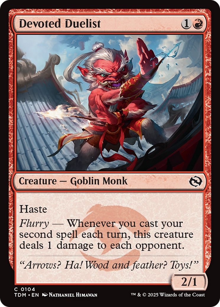 Devoted Duelist [Tarkir: Dragonstorm] | Jomio and Rueliete's Cards and Comics