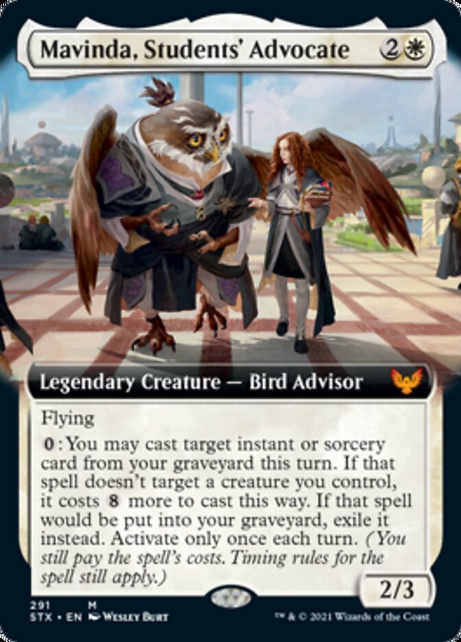 Mavinda, Students' Advocate (Extended Art) [Strixhaven: School of Mages] | Jomio and Rueliete's Cards and Comics