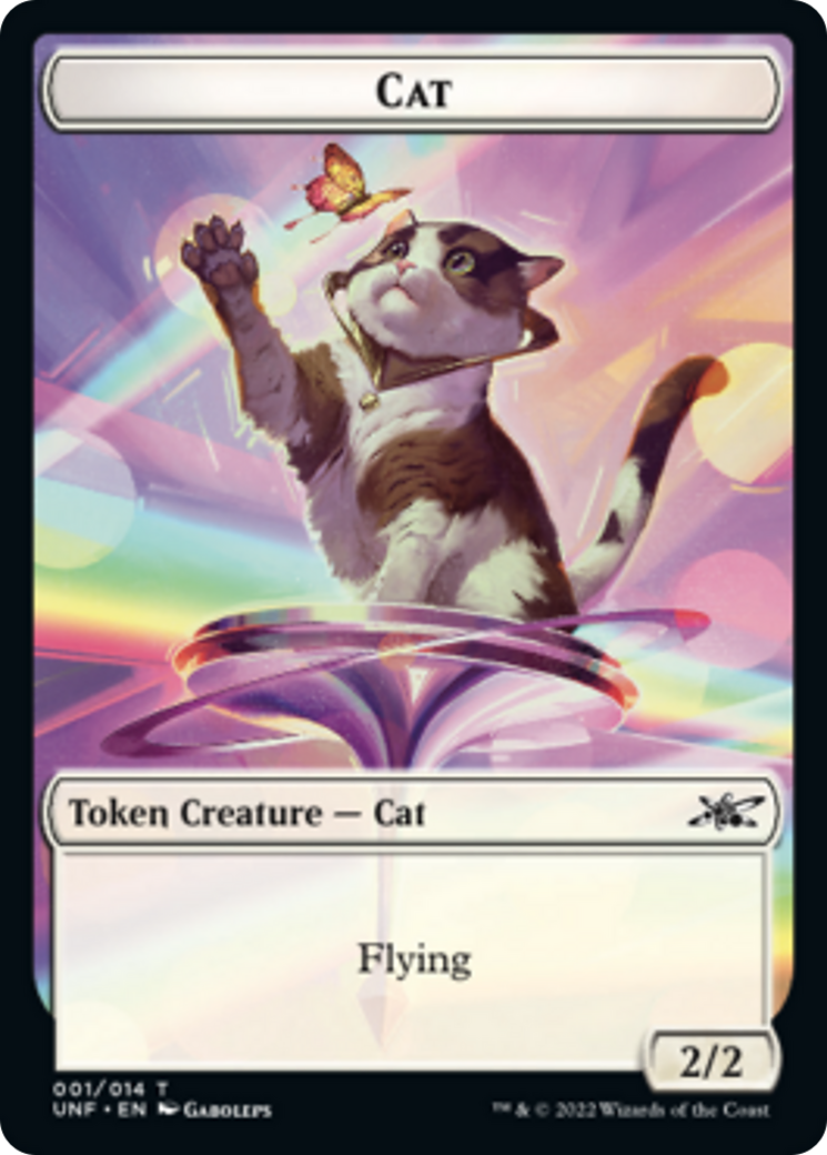 Cat // Food (11) Double-Sided Token [Unfinity Tokens] | Jomio and Rueliete's Cards and Comics