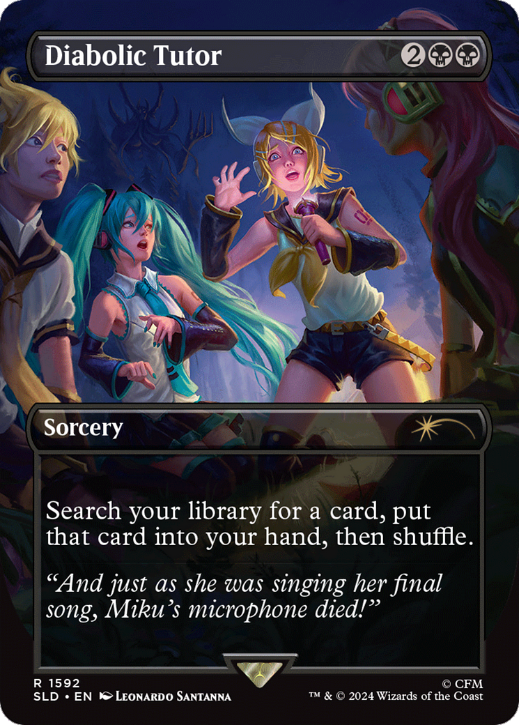 Diabolic Tutor (1592) (Rainbow Foil) [Secret Lair Drop Series] | Jomio and Rueliete's Cards and Comics