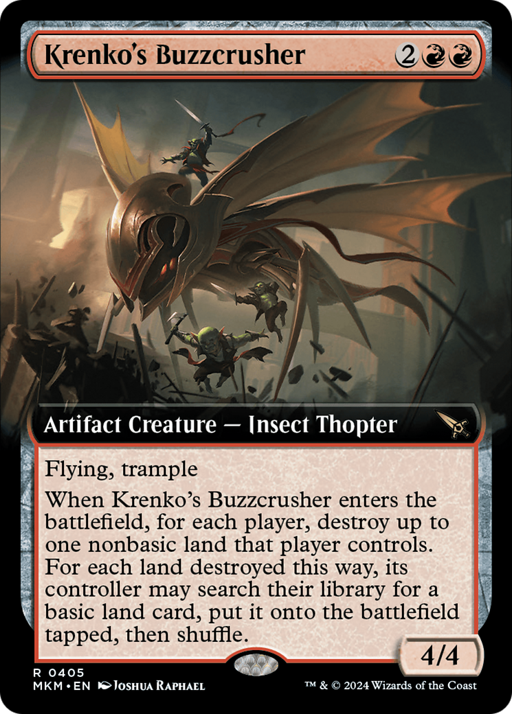 Krenko's Buzzcrusher (Extended Art) [Murders at Karlov Manor] | Jomio and Rueliete's Cards and Comics
