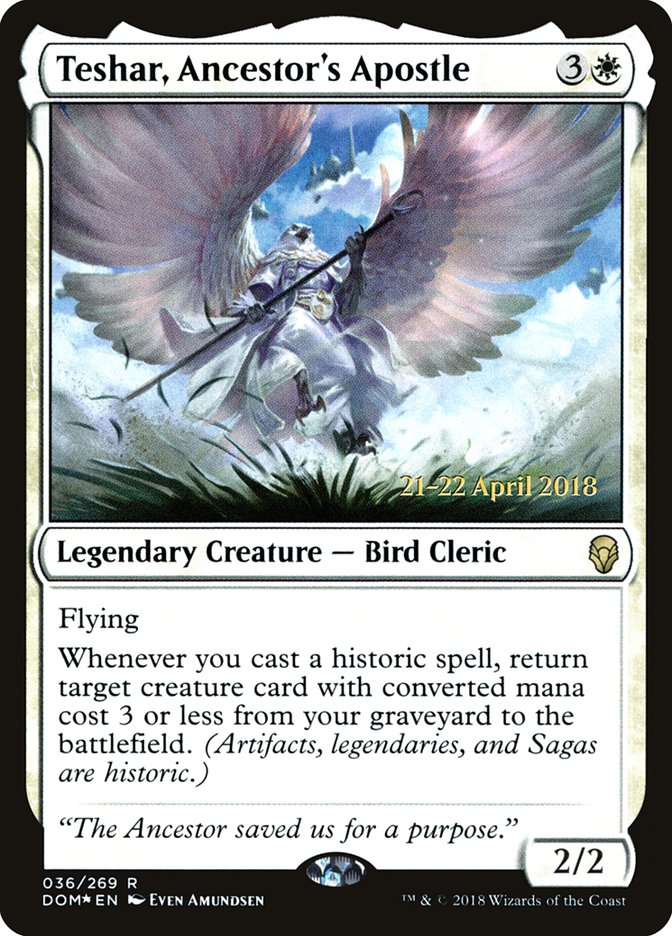 Teshar, Ancestor's Apostle [Dominaria Prerelease Promos] | Jomio and Rueliete's Cards and Comics