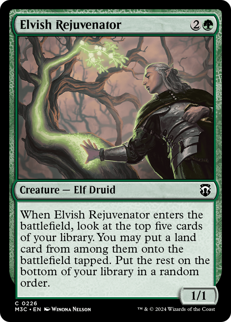 Elvish Rejuvenator (Ripple Foil) [Modern Horizons 3 Commander] | Jomio and Rueliete's Cards and Comics